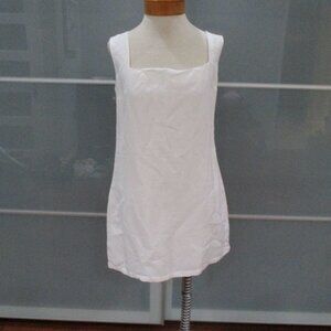 French Connection Tank Style Shift Dress Linen Blend